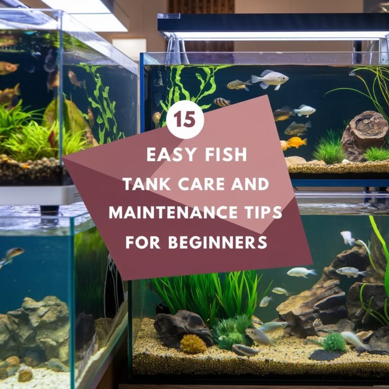 15 Easy Fish Tank Care and Maintenance Tips for Beginners