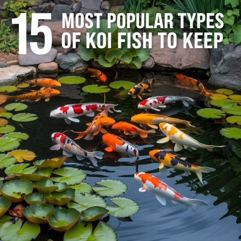 15 Most Popular Types of Koi Fish to Keep