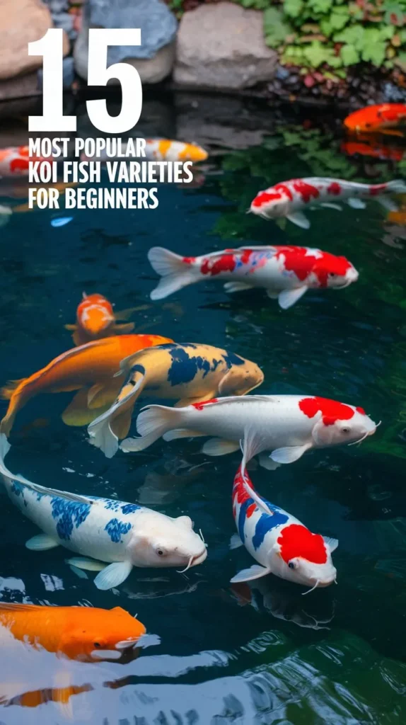 15 Most Popular Types of Koi Fish to Keep