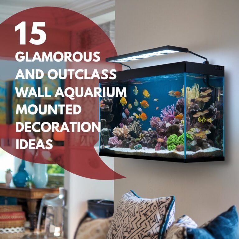 15 Glamorous and Outclass Wall Aquarium Mounted Decoration Ideas