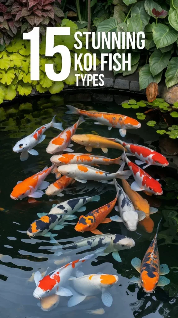 15 Most Popular Types of Koi Fish to Keep