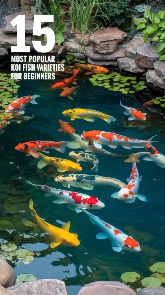 15 Most Popular Types of Koi Fish to Keep