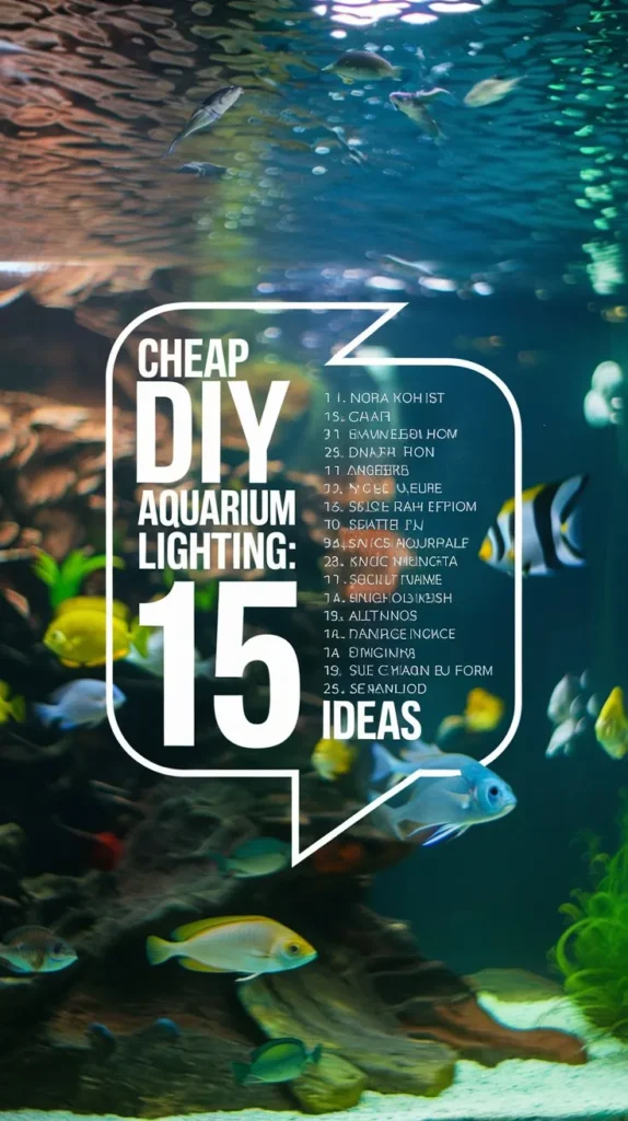 15 Cheap and Easy DIY Aquarium Light Ideas