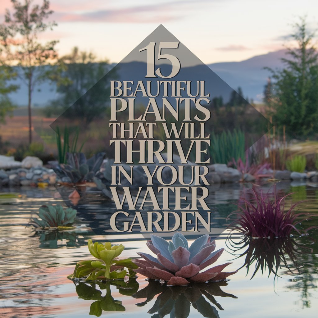 15 Beautiful Plants For Your Water Garden