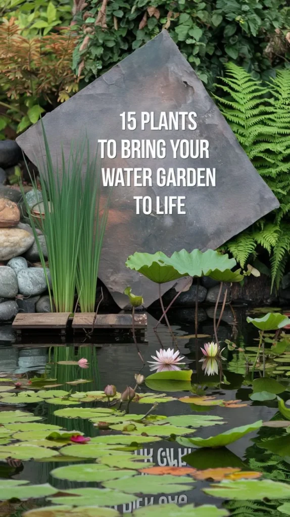 15 Beautiful Plants For Your Water Garden